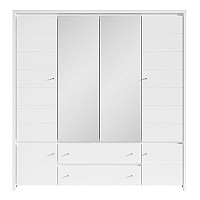 Шафа платтяна Крістіна SZF5D2S Білий / білий глянець ВМК (БРВ) Україна